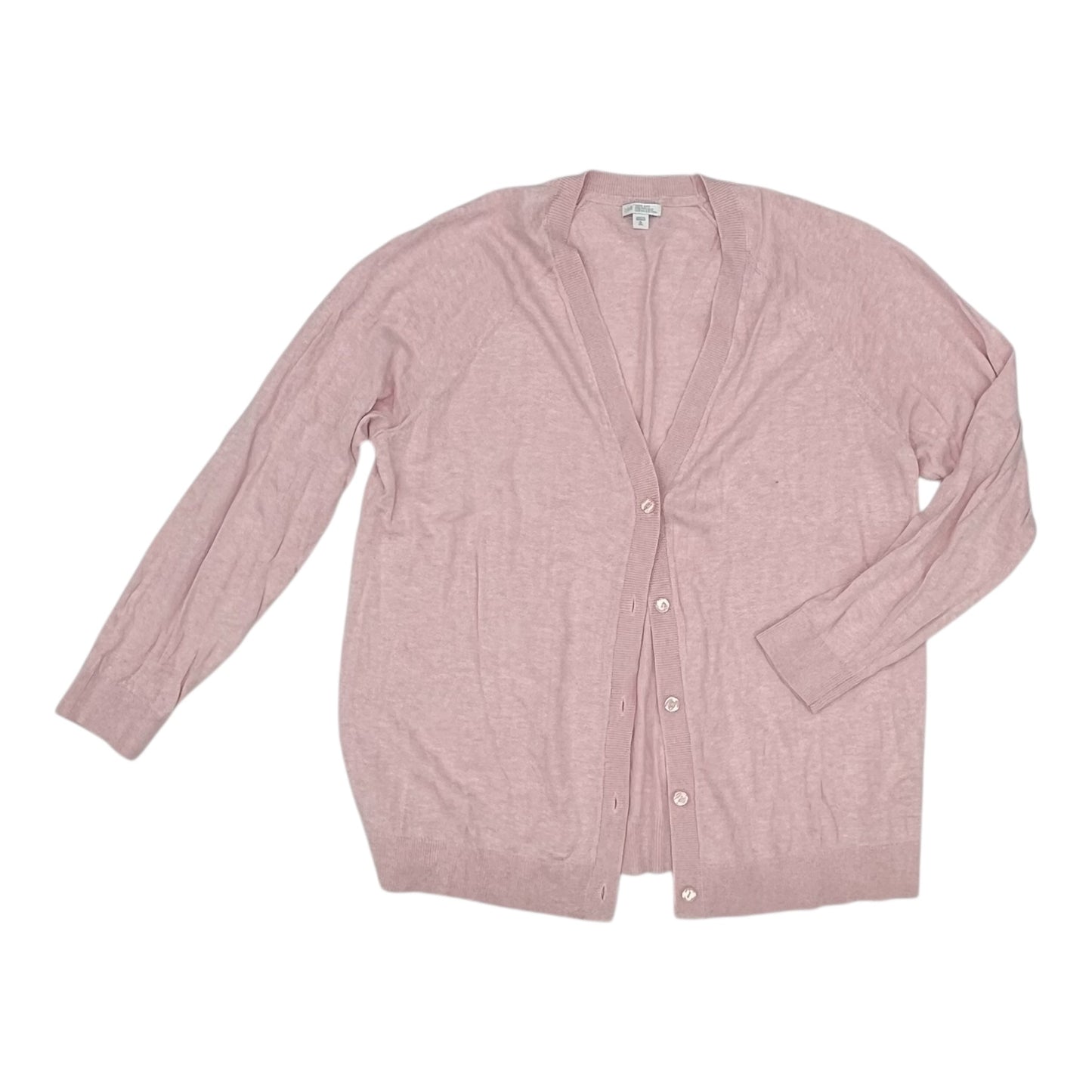 Sweater Cardigan By J. Jill In Pink, Size:Xl