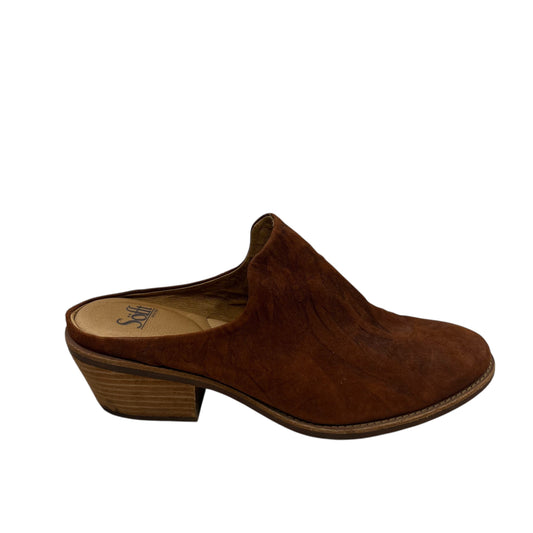 Shoes Heels Block By Sofft In Brown, Size:10