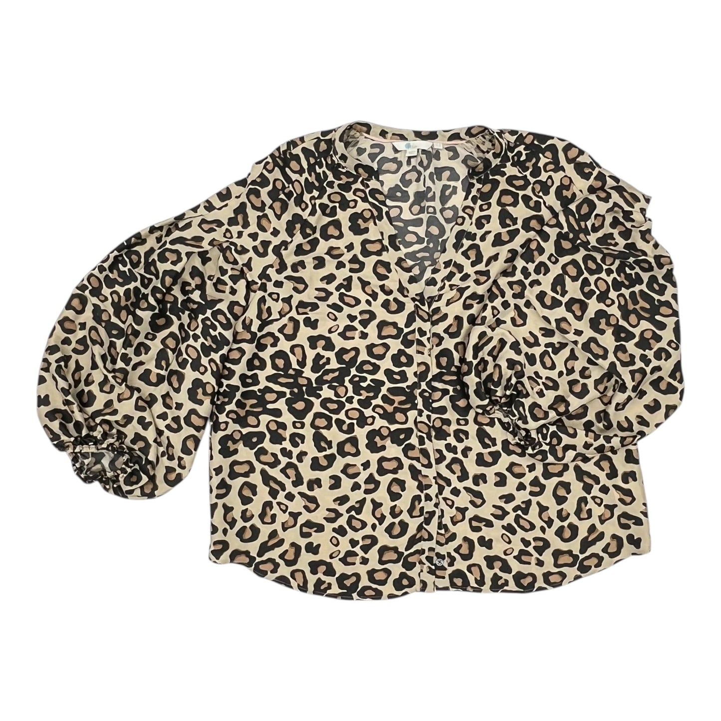 Blouse Ls By Boden In Animal Print, Size:L