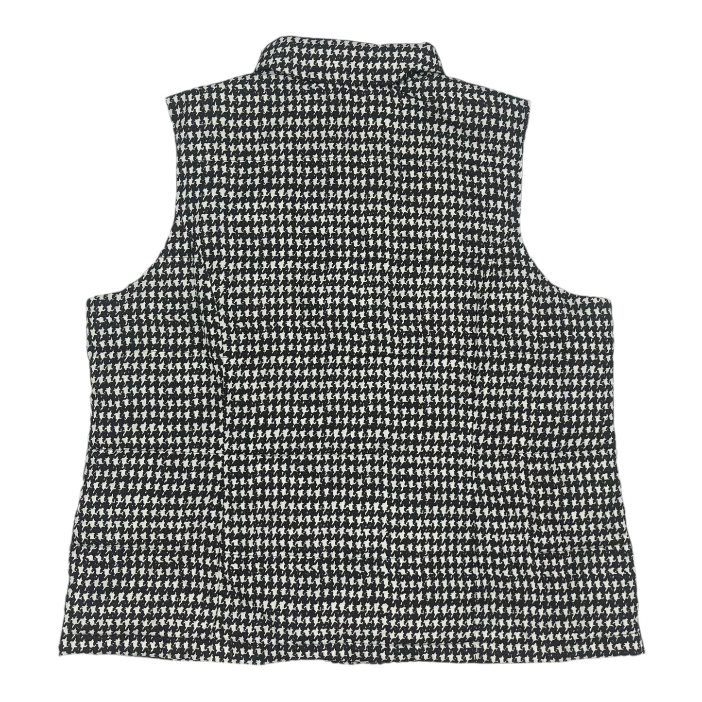 Vest Puffer & Quilted By Charter Club In Black & White, Size:2X