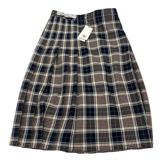 Skirt Designer By Tory Burch In Plaid Pattern, Size:2