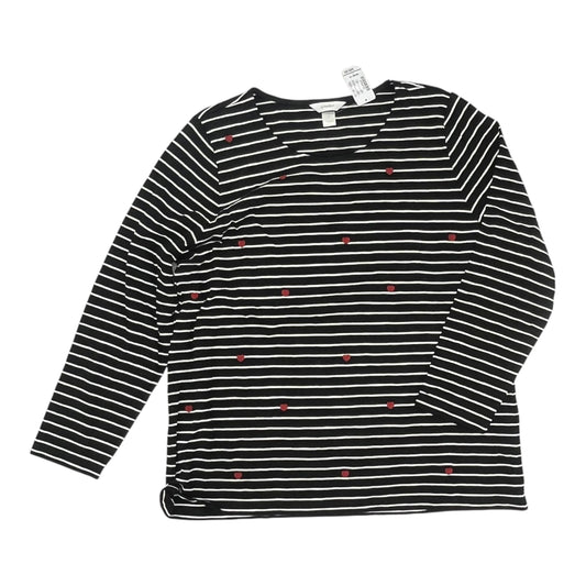 Top Ls By Cj Banks In Black, Size:1X