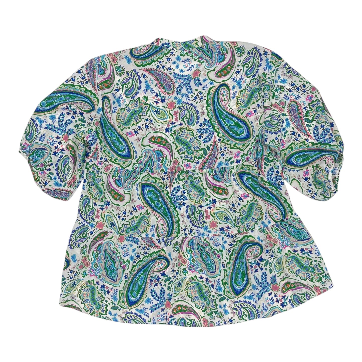 Blouse 3/4 Sleeve By Umgee In Floral Print, Size:2X