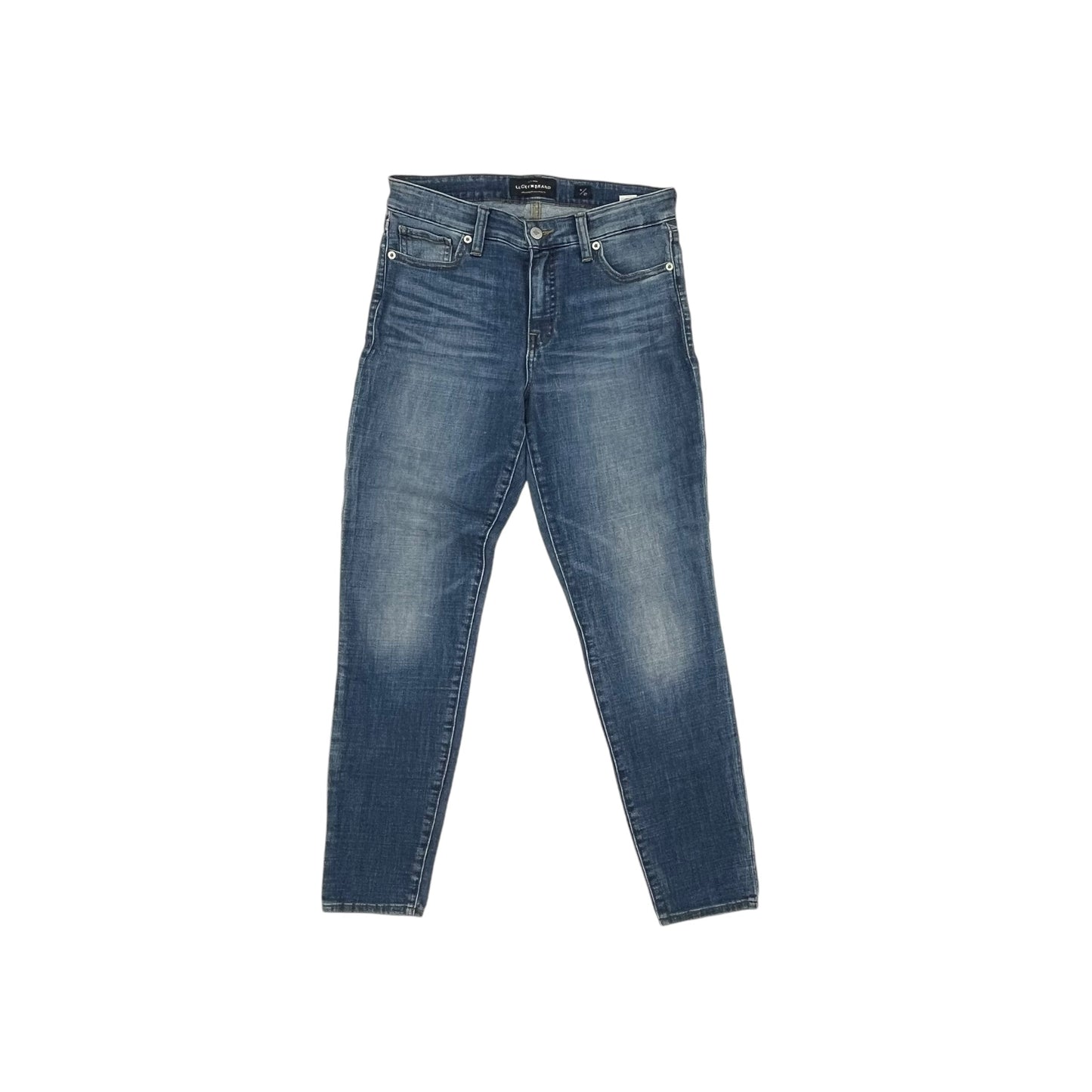 Jeans Skinny By Lucky Brand In Blue Denim, Size:4