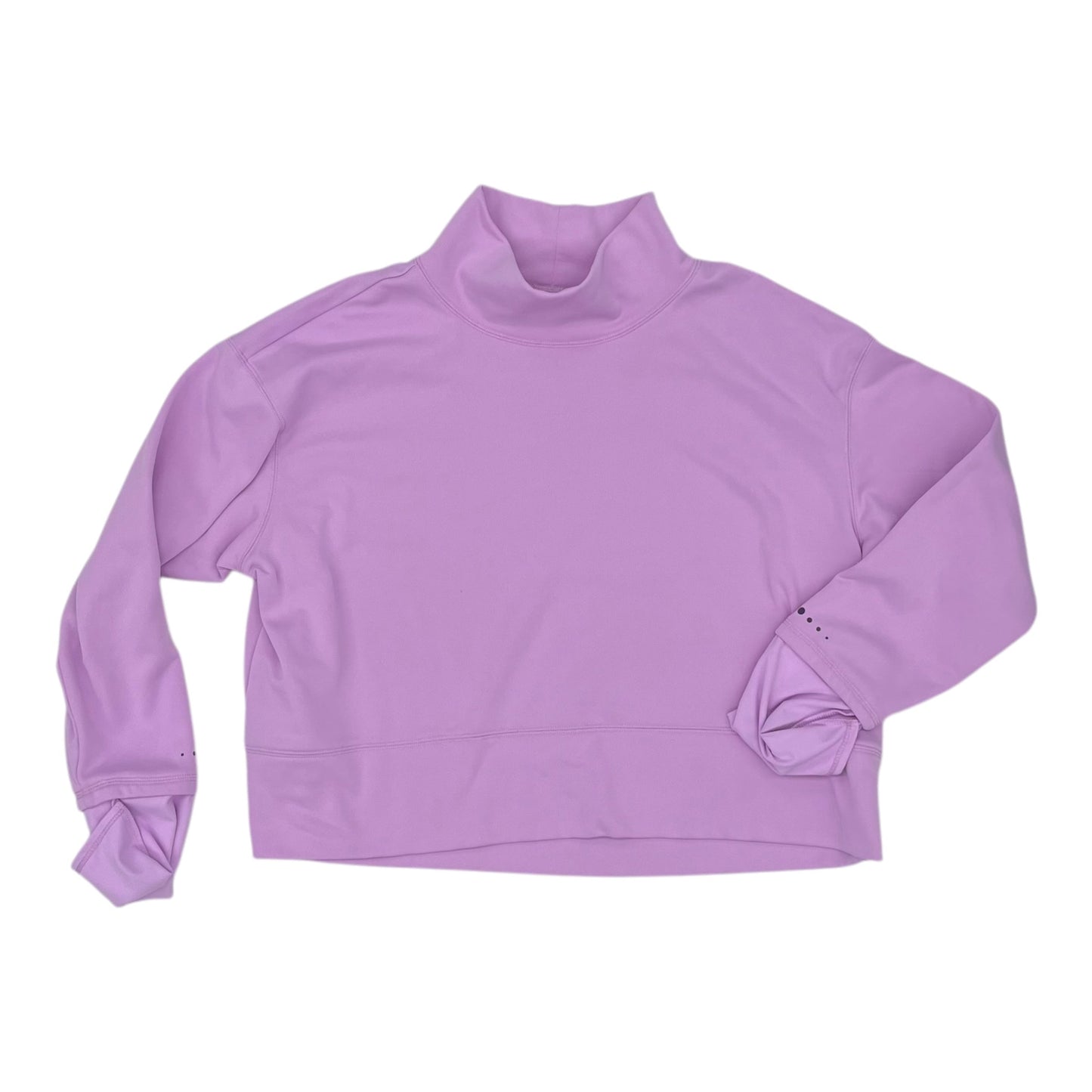 Athletic Top Ls Collar By Tek Gear In Purple, Size:Xxl