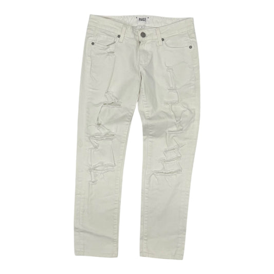 Jeans Skinny By Paige In White Denim, Size:0