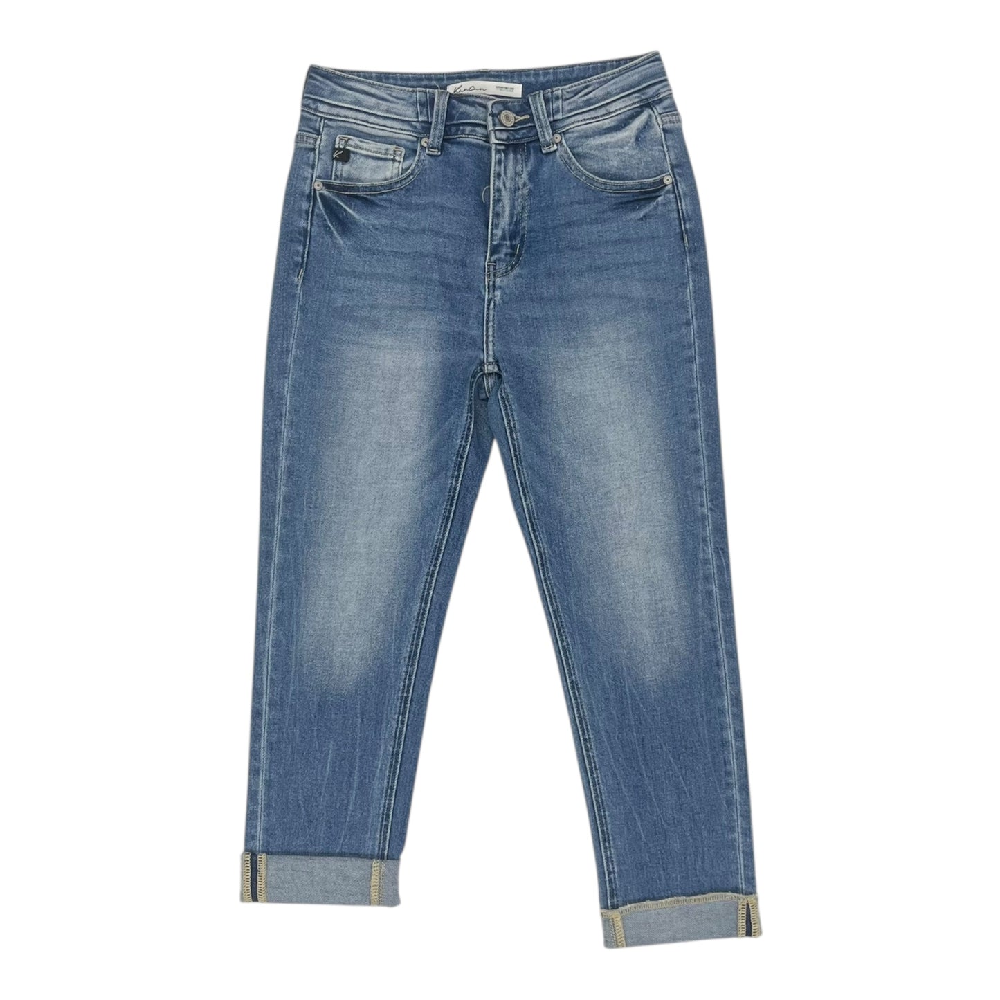 Pants Cropped By Kancan In Blue Denim, Size:2