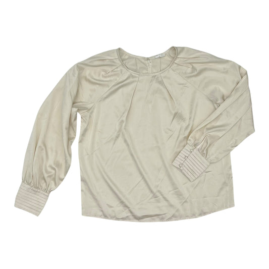 Blouse Ls By Blu Pepper In Cream, Size:S