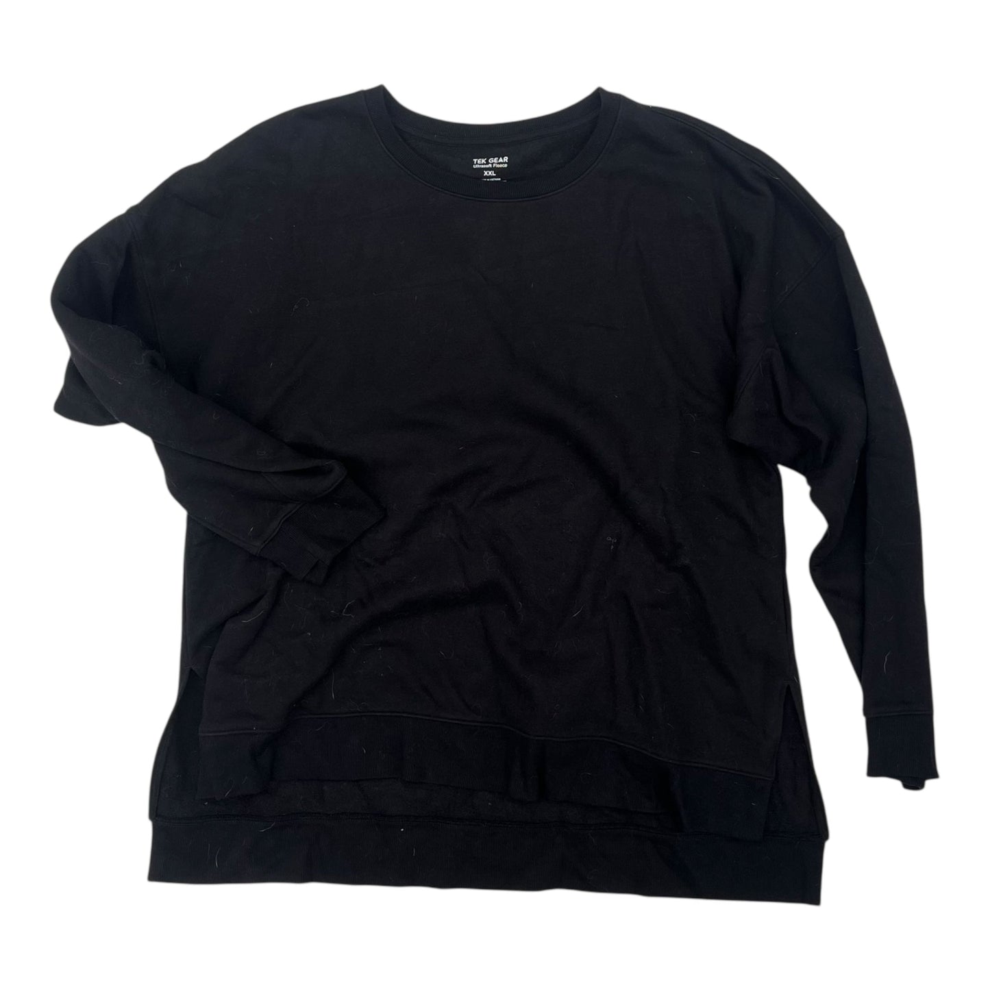 Sweatshirt Crewneck By Tek Gear In Black, Size:Xxl