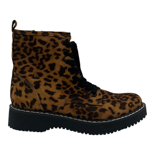 Boots Combat By Madden Girl In Animal Print, Size:7