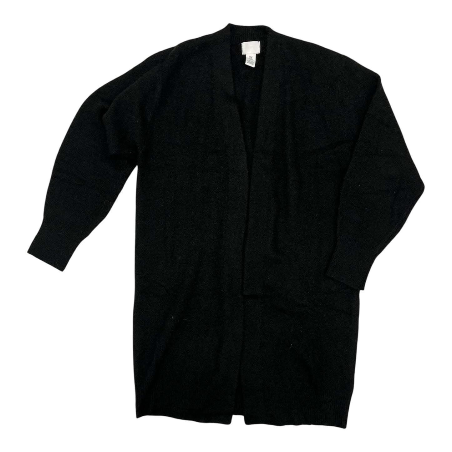 Sweater Cardigan By H&M In Black, Size:Xs