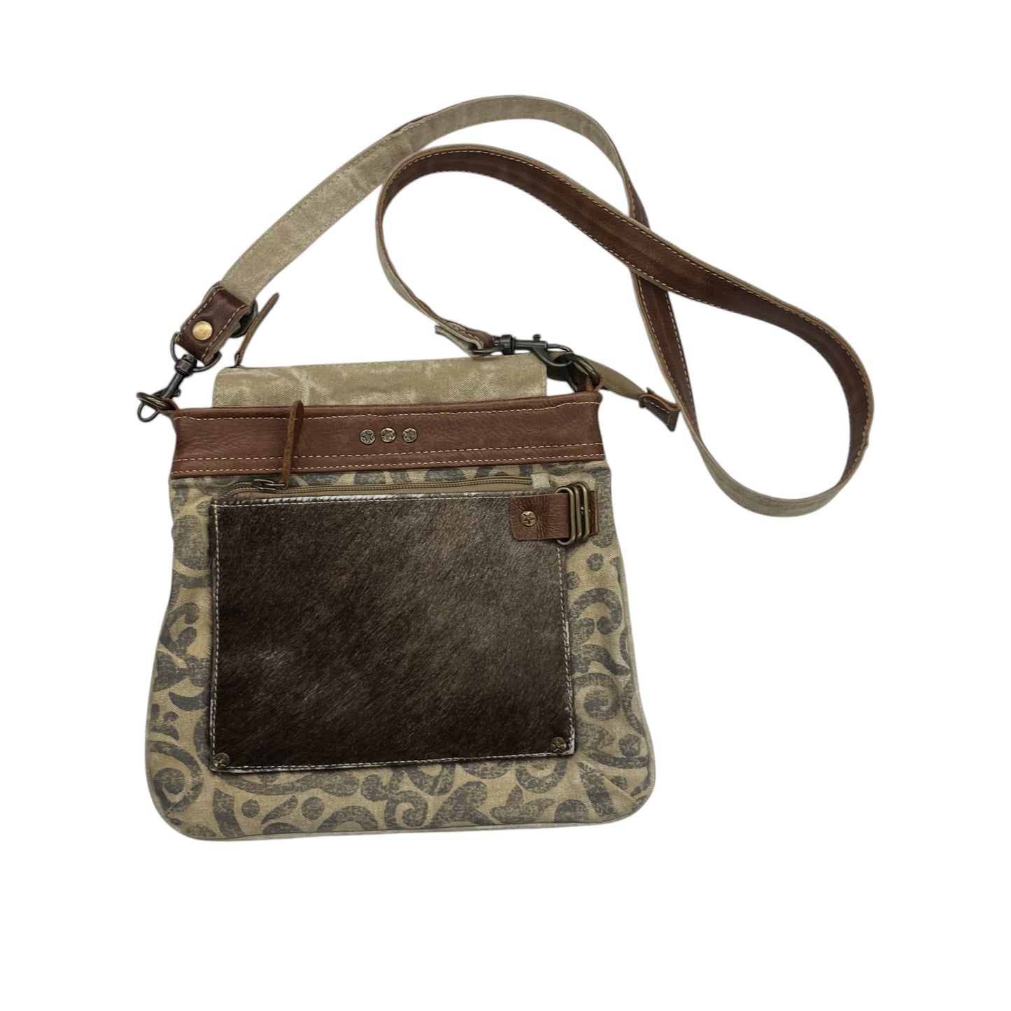 Crossbody By Myra In Brown, Size:Medium