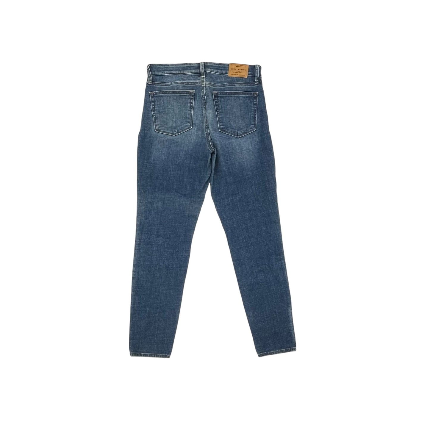 Jeans Skinny By Lucky Brand In Blue Denim, Size:4