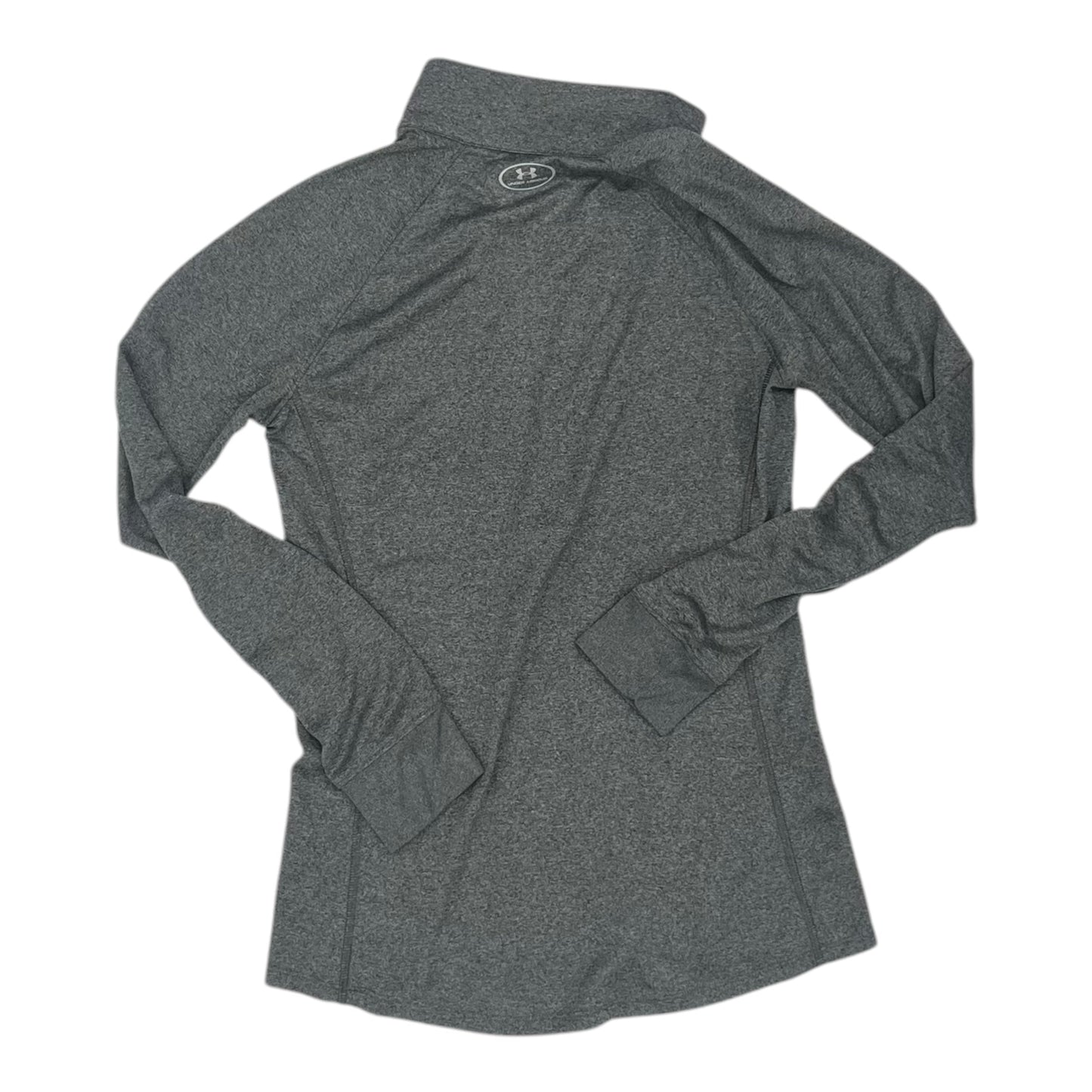 Athletic Top Ls Collar By Under Armour In Grey, Size:M