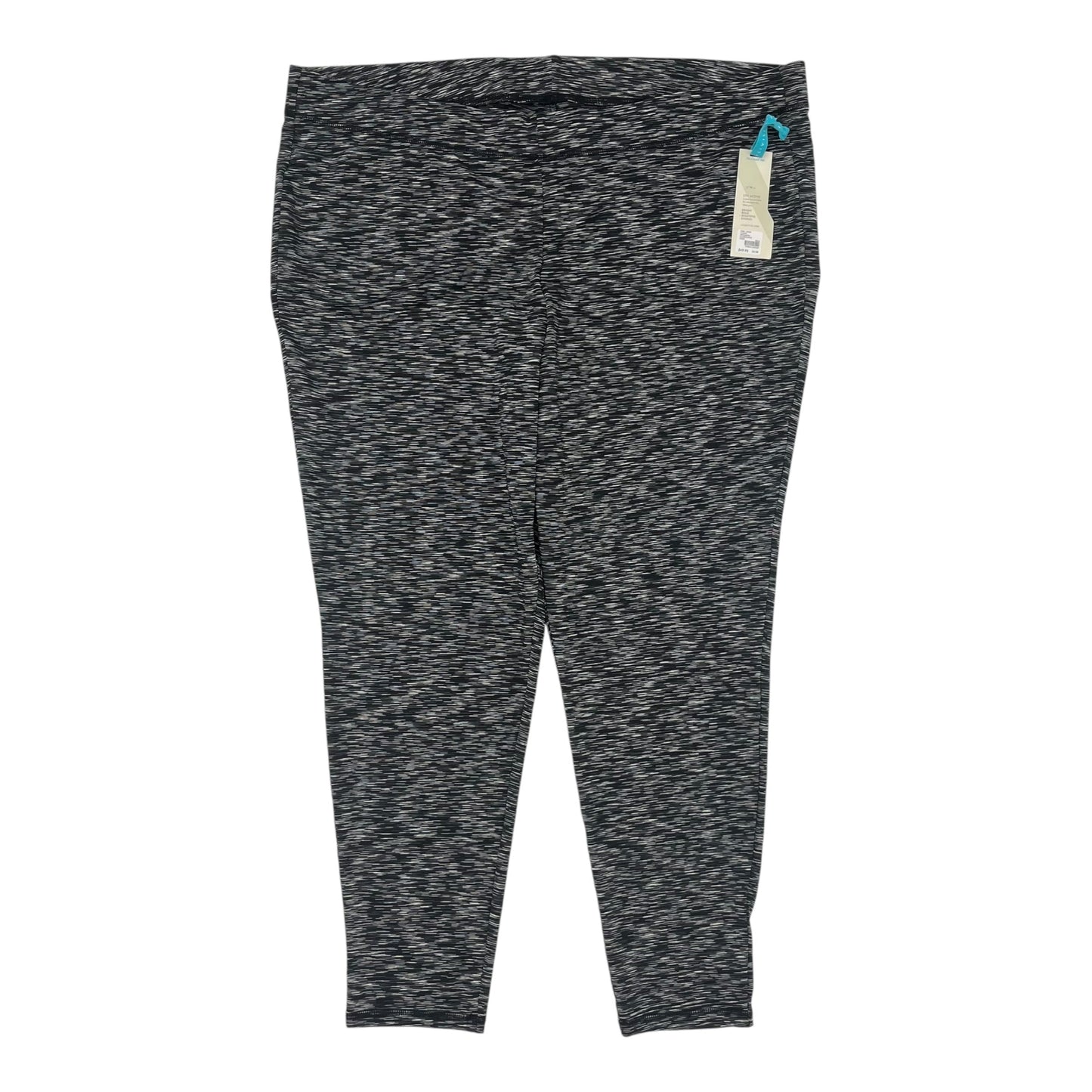 Athletic Leggings By Livi Active In Black, Size:4X