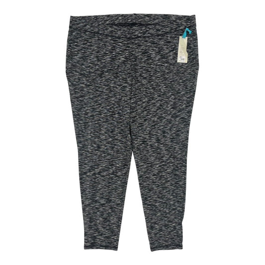 Athletic Leggings By Livi Active In Black, Size:4X