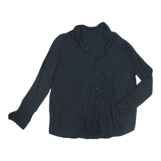 Blouse Ls By Cmb In Navy, Size:Xl