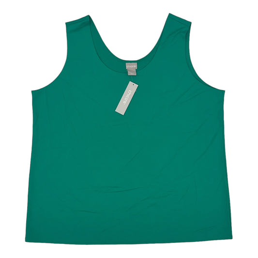 GREEN CHICOS TANK TOP, Size 2X