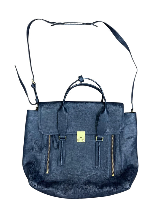 Handbag Designer By 3.1 Phillip Lim In Navy, Size:Large