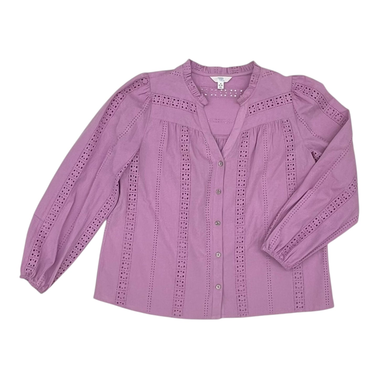 Top Ls By Time And Tru In Purple, Size:M