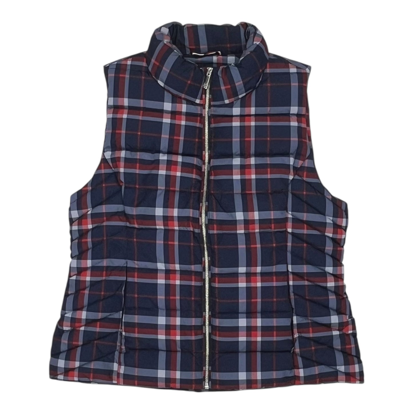 Vest Puffer & Quilted By Tommy Hilfiger In Blue Red & White, Size:Xl