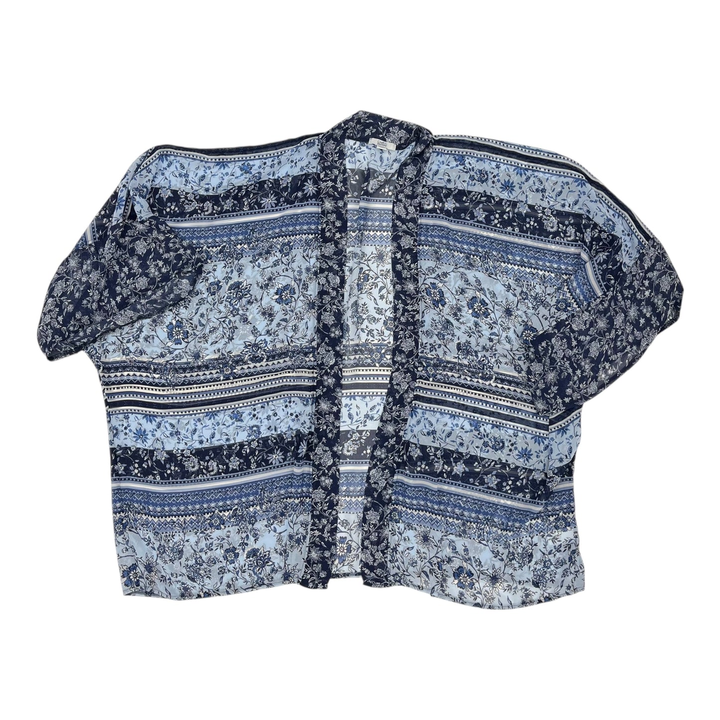 Shawl By Croft And Barrow In Blue, Size:3X