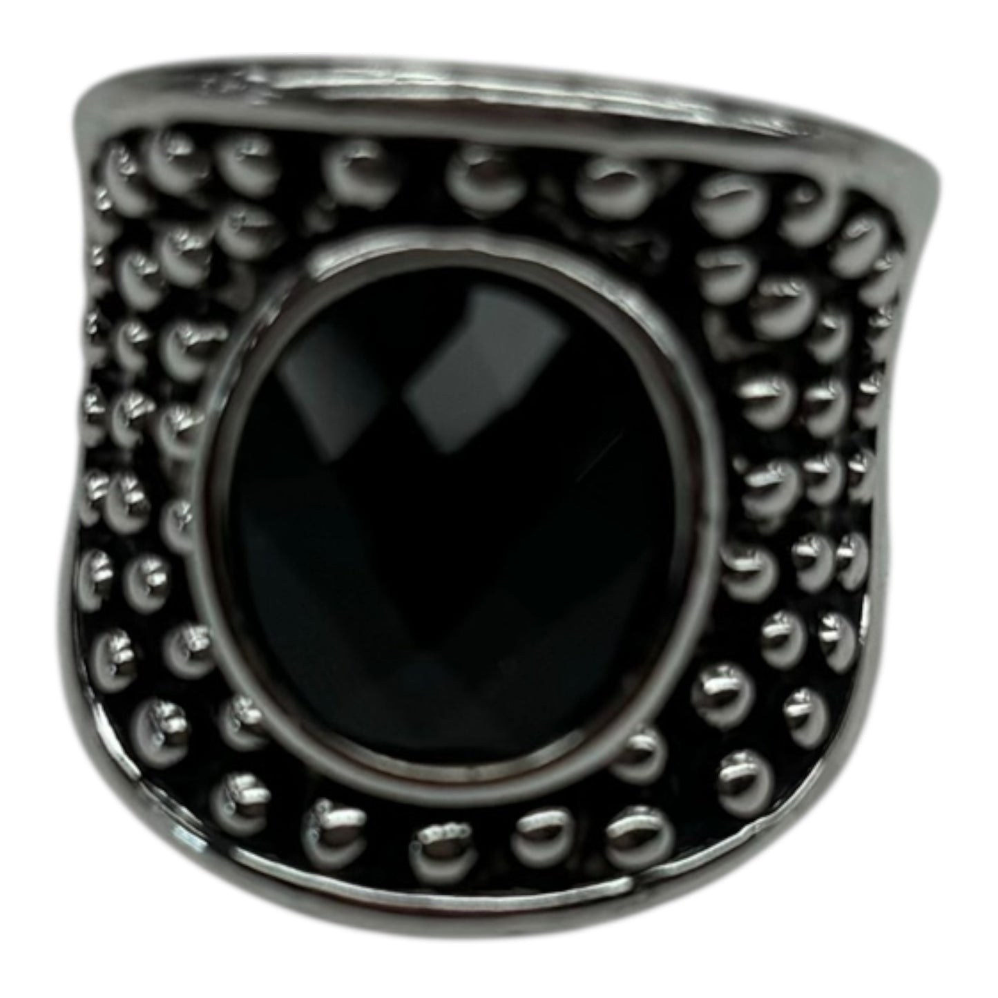 Ring Statement By Lia Sophia In Black & Silver