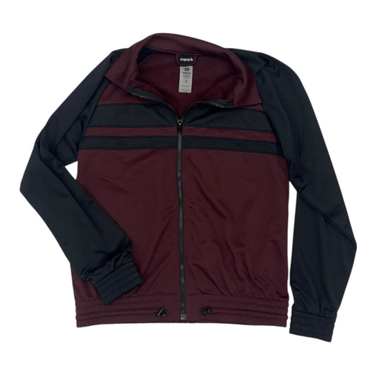 Athletic Jacket By Mono B In Maroon, Size:S