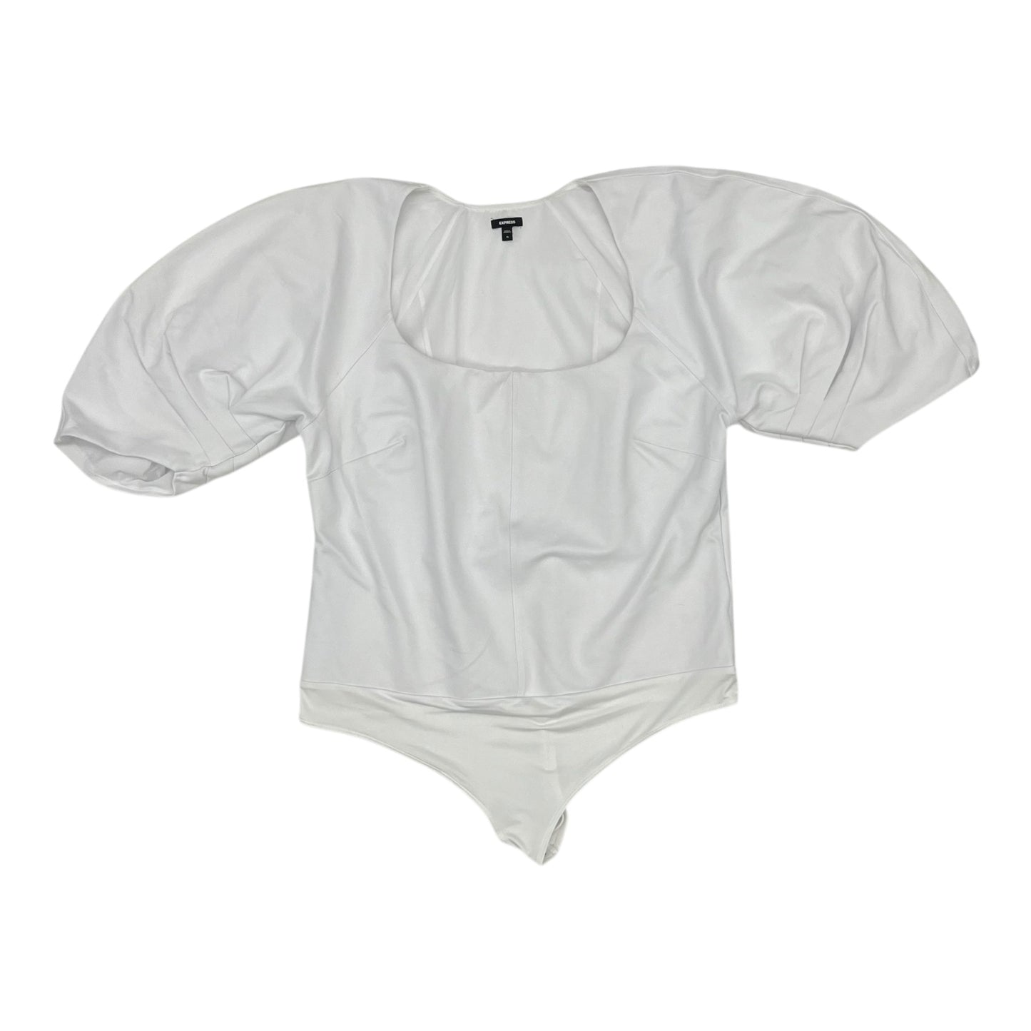 Bodysuit By Express In White, Size:Xl