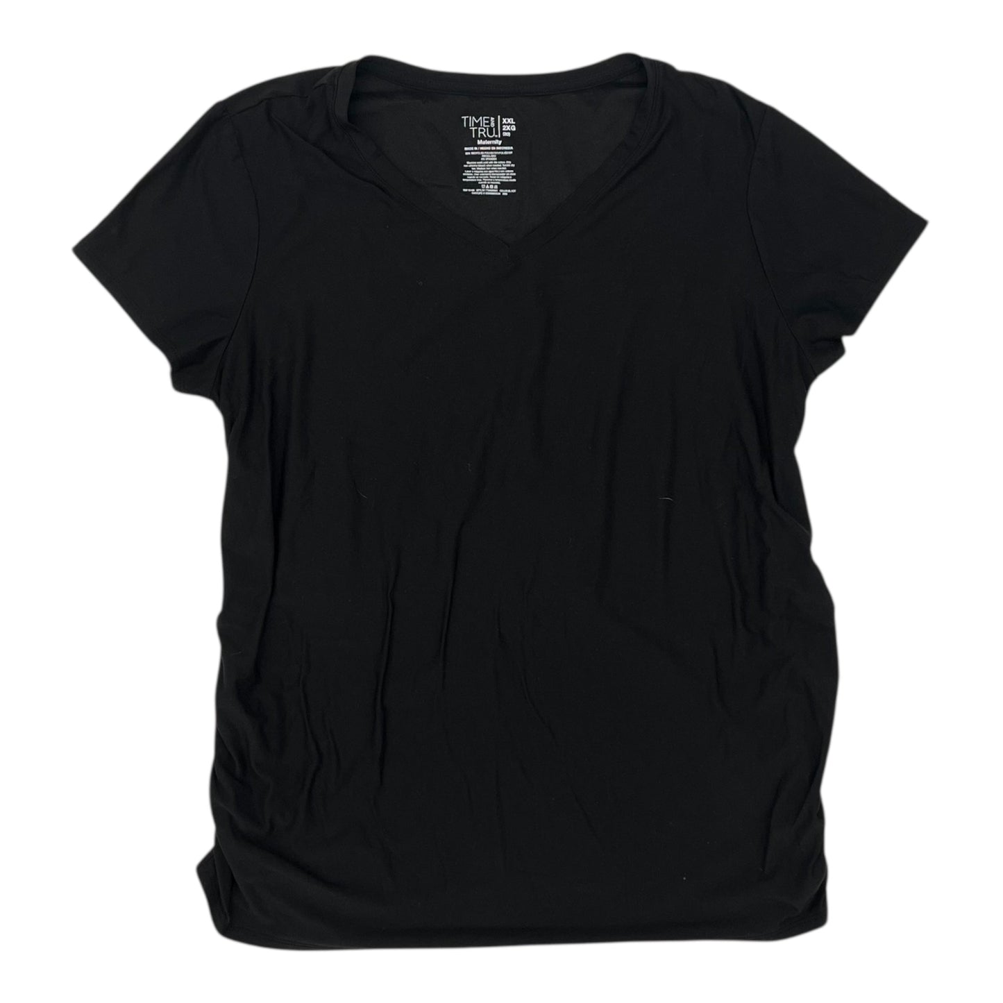 Mat Top Ss By Time And Tru In Black, Size:Xxl
