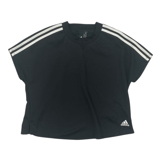 Athletic Top Ss By Adidas In Black, Size:M