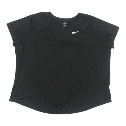 Athletic Top Ss By Nike In Black, Size:3X