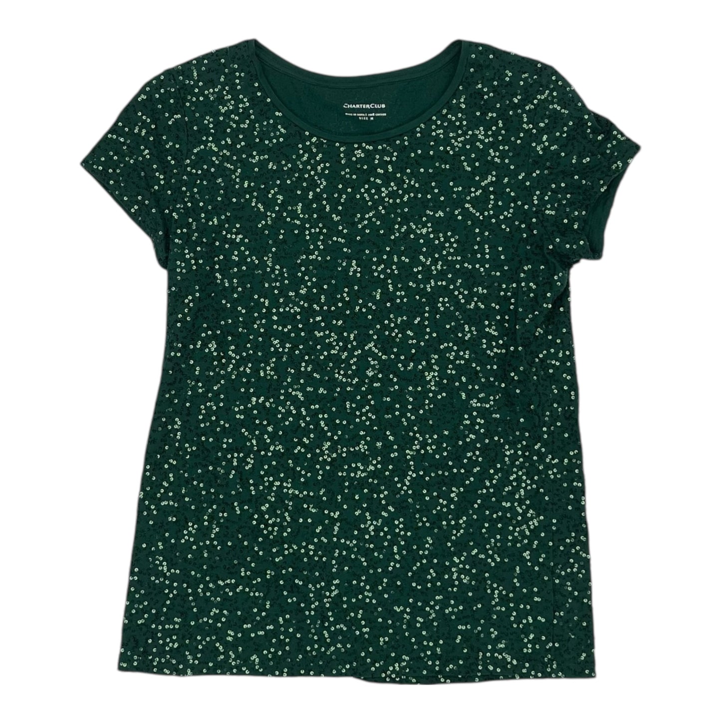 Top 2Pc Ss By Charter Club In Green, Size:M