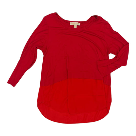 Blouse Designer By Michael Kors In Red, Size:L