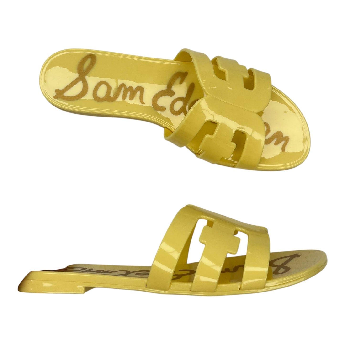 Sandals Flats By Sam Edelman In Yellow, Size:9
