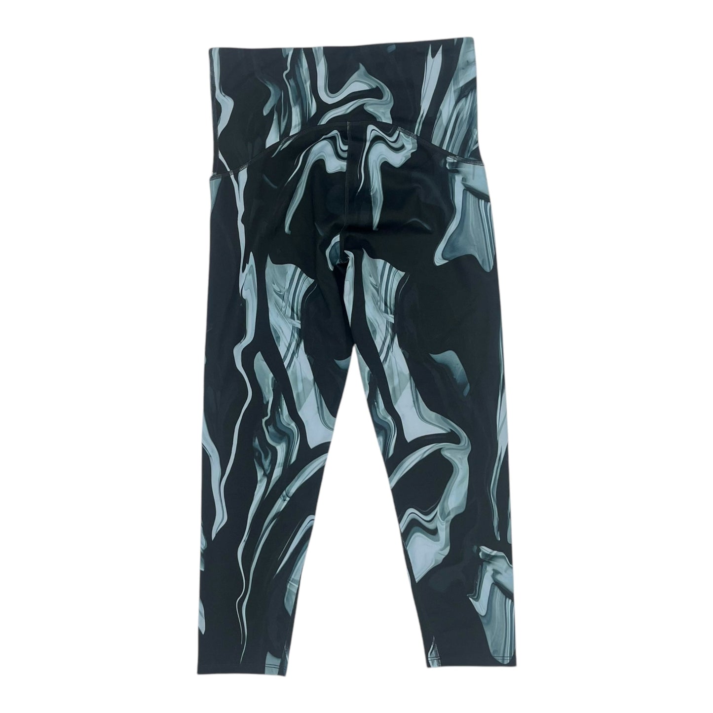 Athletic Leggings Capris By Spanx In Black & Blue, Size:L