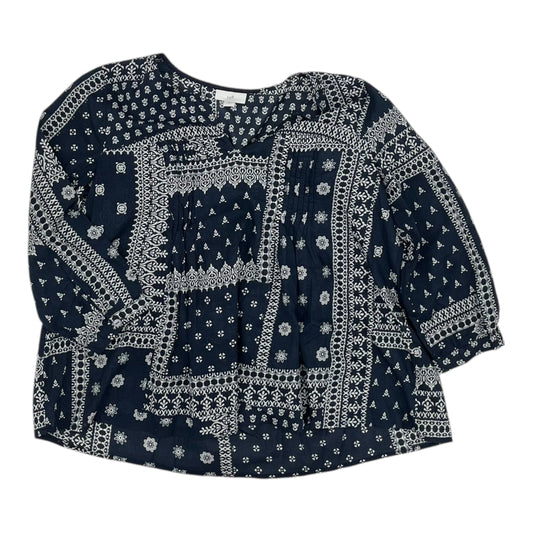 Top 3/4 Sleeve By J. Jill In Navy, Size:Xsp