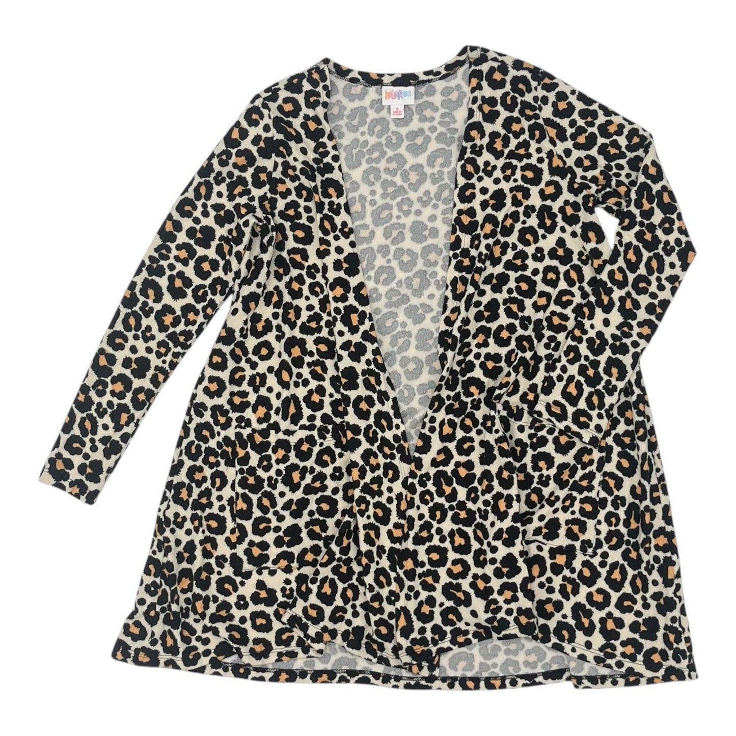 Sweater Cardigan By Lularoe In Animal Print, Size:S