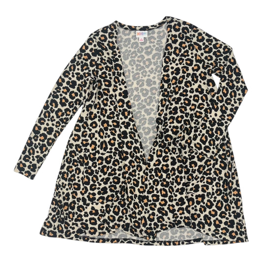 Sweater Cardigan By Lularoe In Animal Print, Size:S