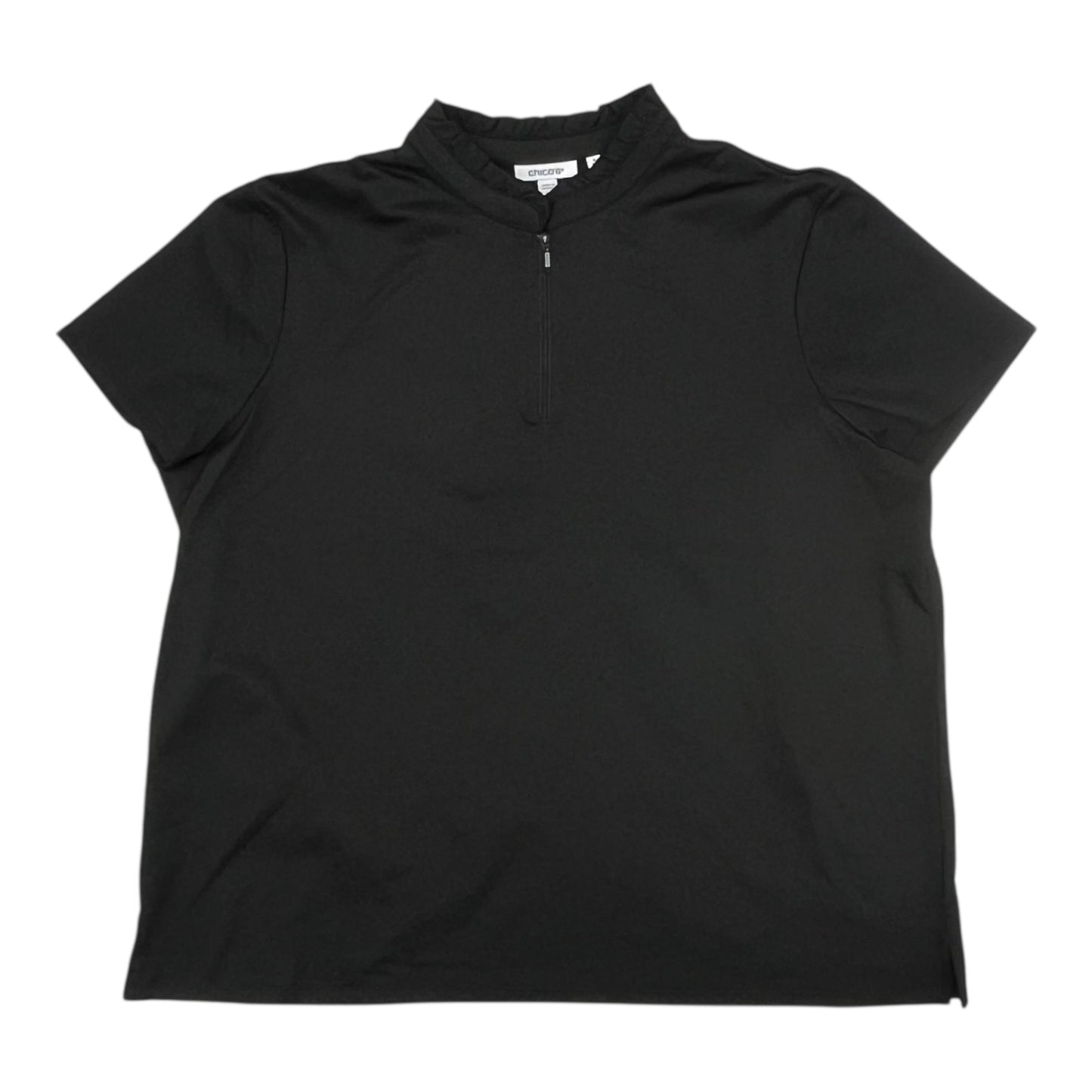 Top Ss By Chicos In Black, Size:Xxl