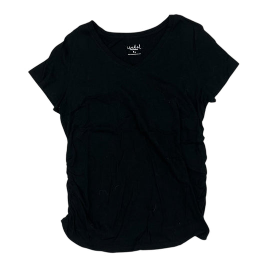 Mat Top Ss By Isabel Maternity In Black, Size:Xl
