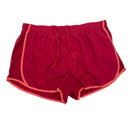 RED MEMBERS MARK ATHLETIC SHORTS, Size 2X