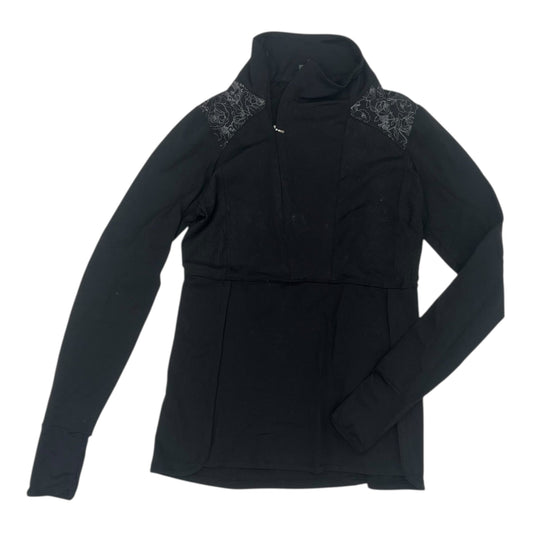 Athletic Top Ls Collar By Calia In Black, Size:M