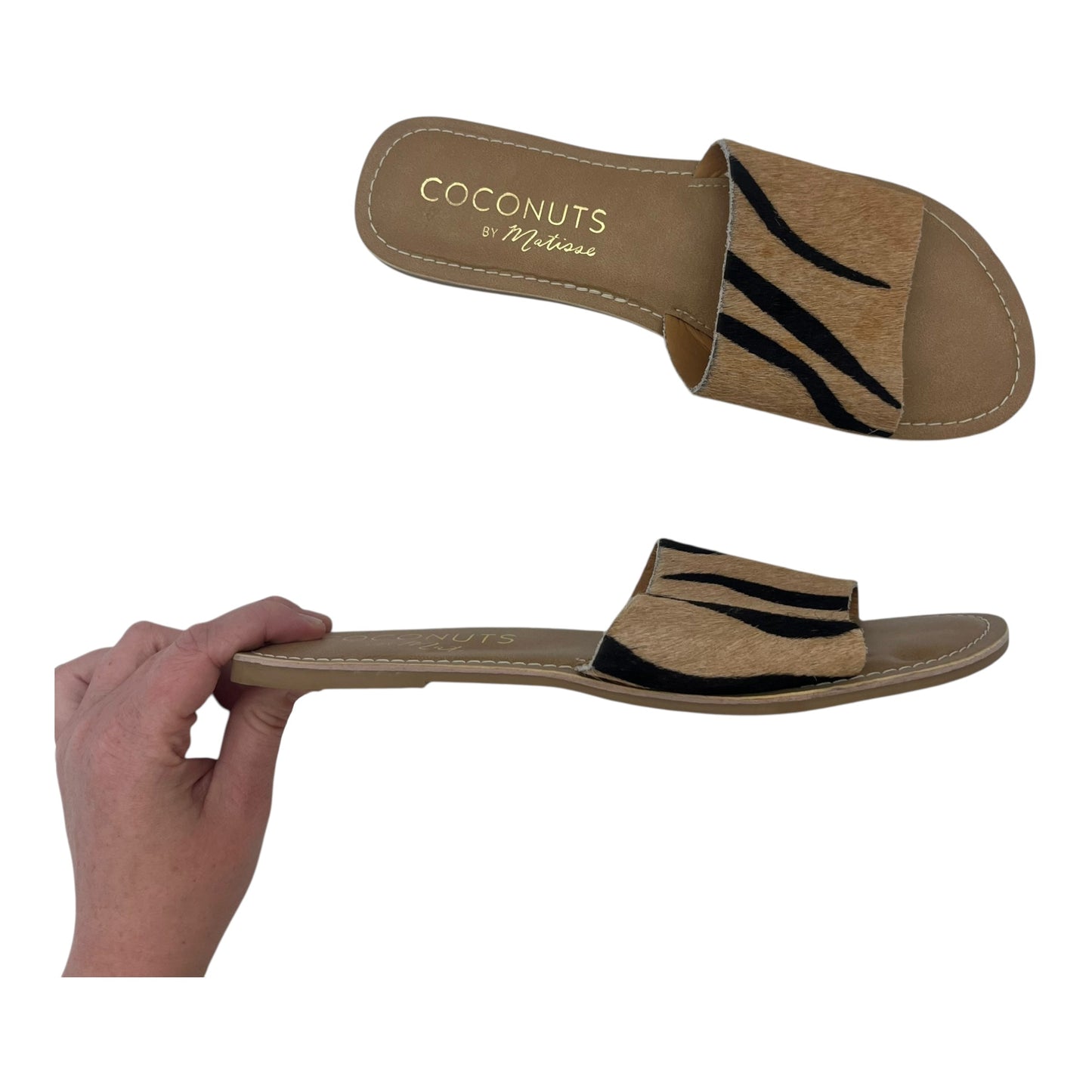 Sandals Flats By Dolce Vita In Tan, Size:8