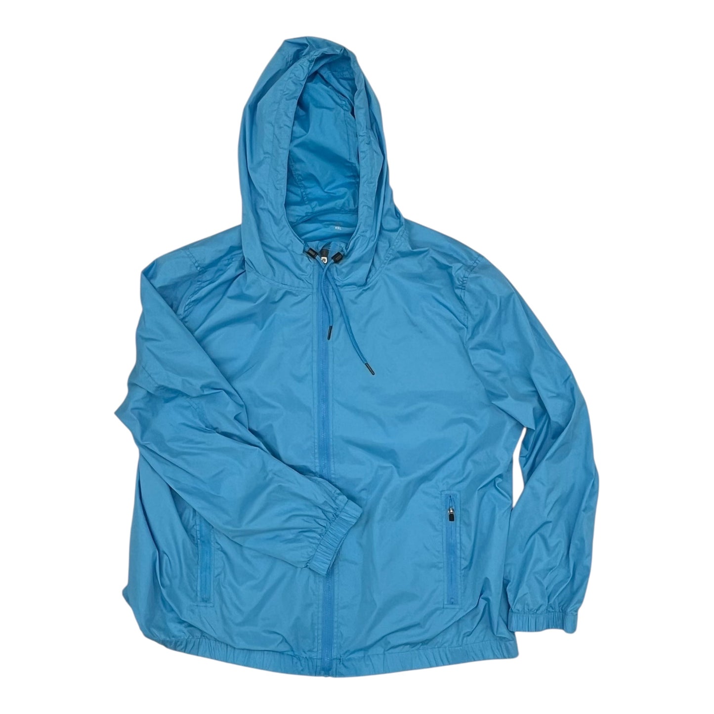 Jacket Windbreaker By Clothes Mentor In Blue, Size:Xxl