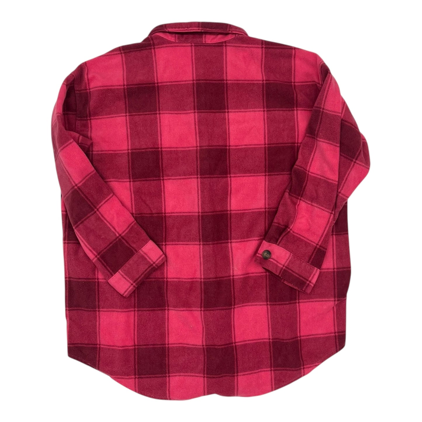 Jacket Shirt By Maurices In Pink, Size:1X