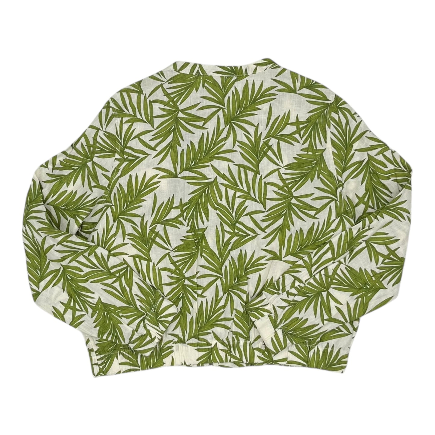 Jacket Other By Nicole By Nicole Miller In Cream & Green, Size:M