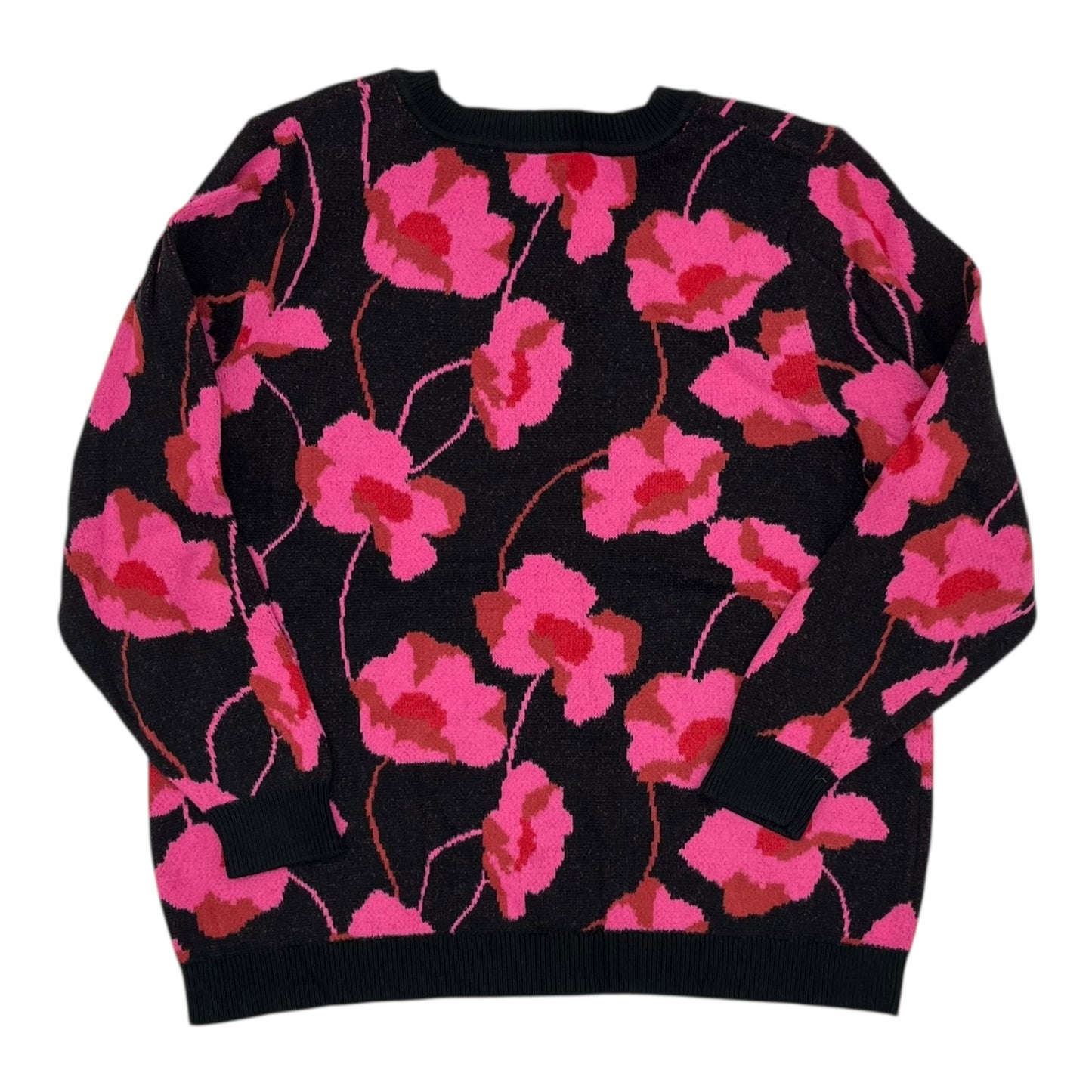 Sweater By Cabi In Black & Pink, Size:Xl