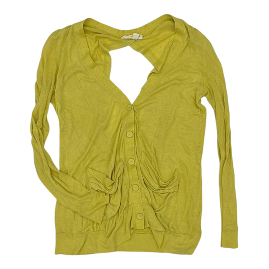 Cardigan By Pilcro In Yellow, Size:S