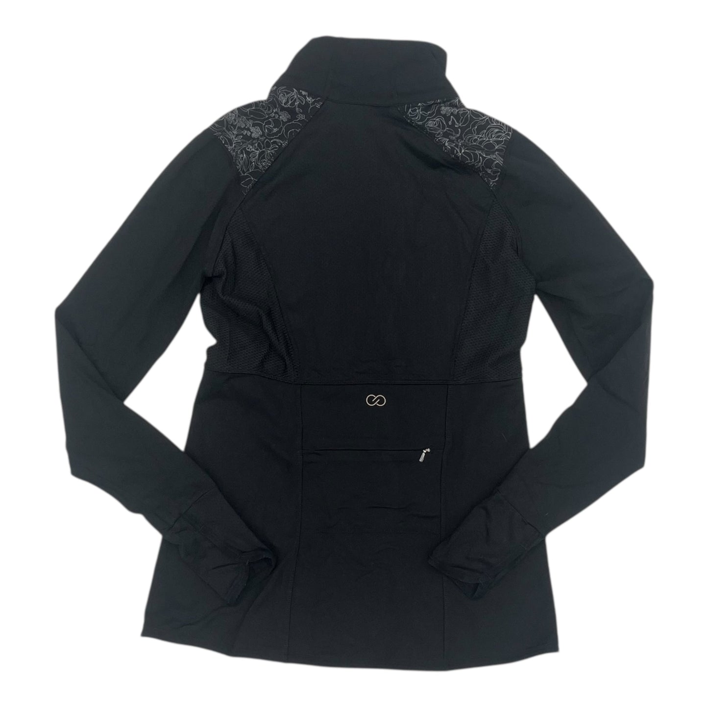 Athletic Top Ls Collar By Calia In Black, Size:M